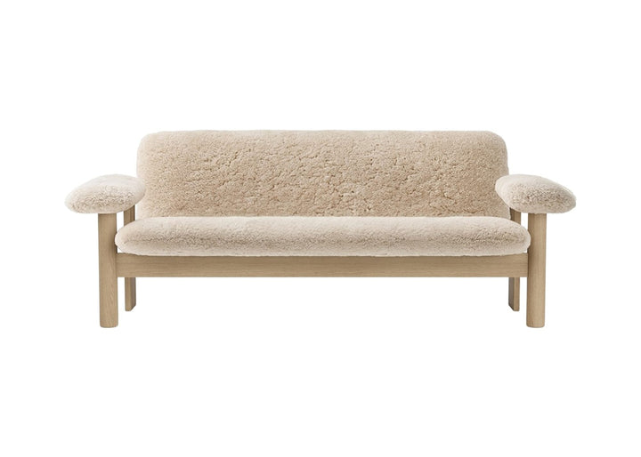Brasilia Sofa - Sheepskin - Audo Copenhagen - Sofas - Walnut - Nature - HORNE