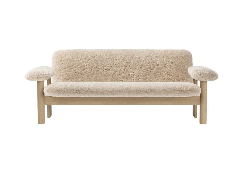 Brasilia Sofa - Sheepskin - Audo Copenhagen - Sofas - Natural Oak - Sahara - HORNE
