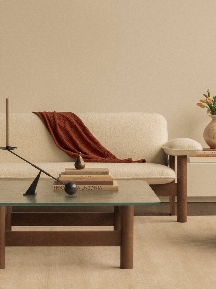 Brasilia Sofa - Sheepskin - Audo Copenhagen - Sofas - Walnut - Nature - HORNE
