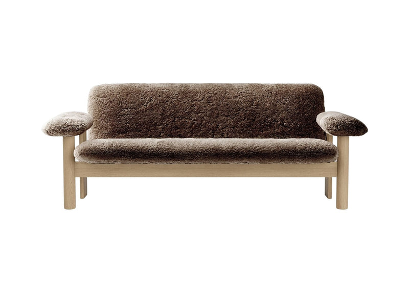 Brasilia Sofa - Sheepskin - Audo Copenhagen - Sofas - Natural Oak - Sahara - HORNE