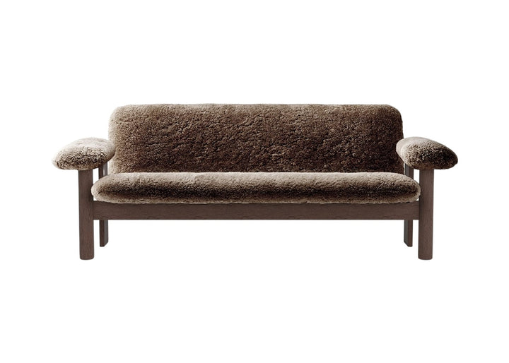 Brasilia Sofa - Sheepskin - Audo Copenhagen - Sofas - Walnut - Nature - HORNE