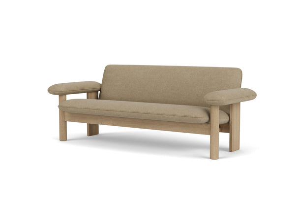 Brasilia Sofa - Textile - Audo Copenhagen - Sofas - Natural Oak - Audo Boucl√© 02 - HORNE