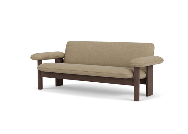 Brasilia Sofa - Textile - Audo Copenhagen - Sofas - Dark Stained Oak - Audo Boucl√© 02 - HORNE