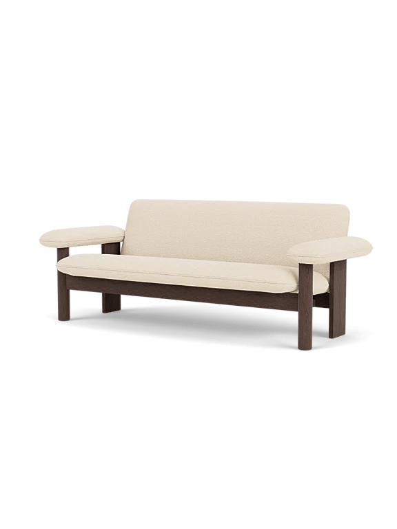 Brasilia Sofa - Textile - Audo Copenhagen - Sofas - Natural Oak - Audo Boucl√© 02 - HORNE