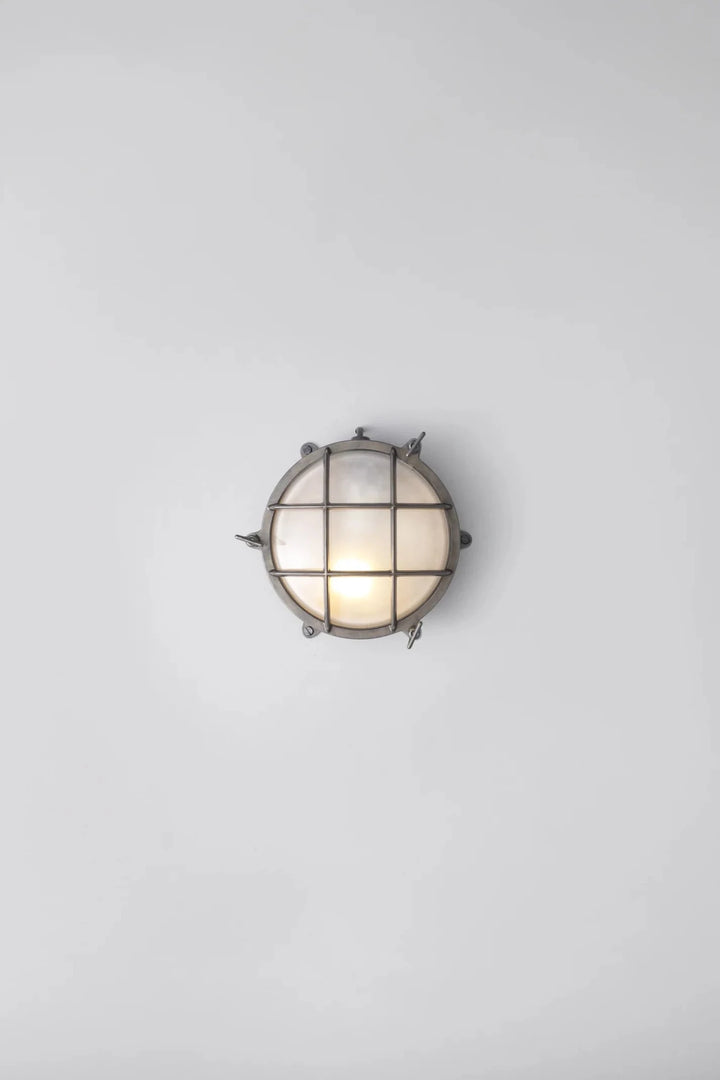 Brass Bulkhead 7029 - Davey Lighting Outdoor Lights - Weathered Brass - Frosted - HORNE