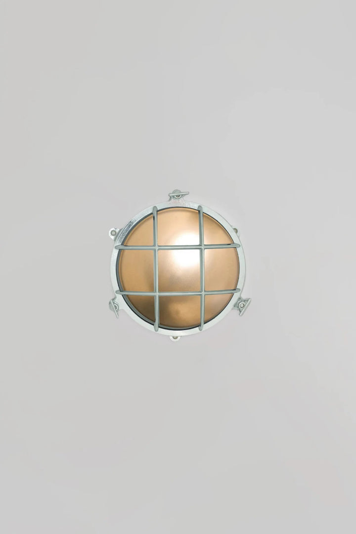 Brass Bulkhead 7029 - Davey Lighting Outdoor Lights - Chrome - Frosted - HORNE