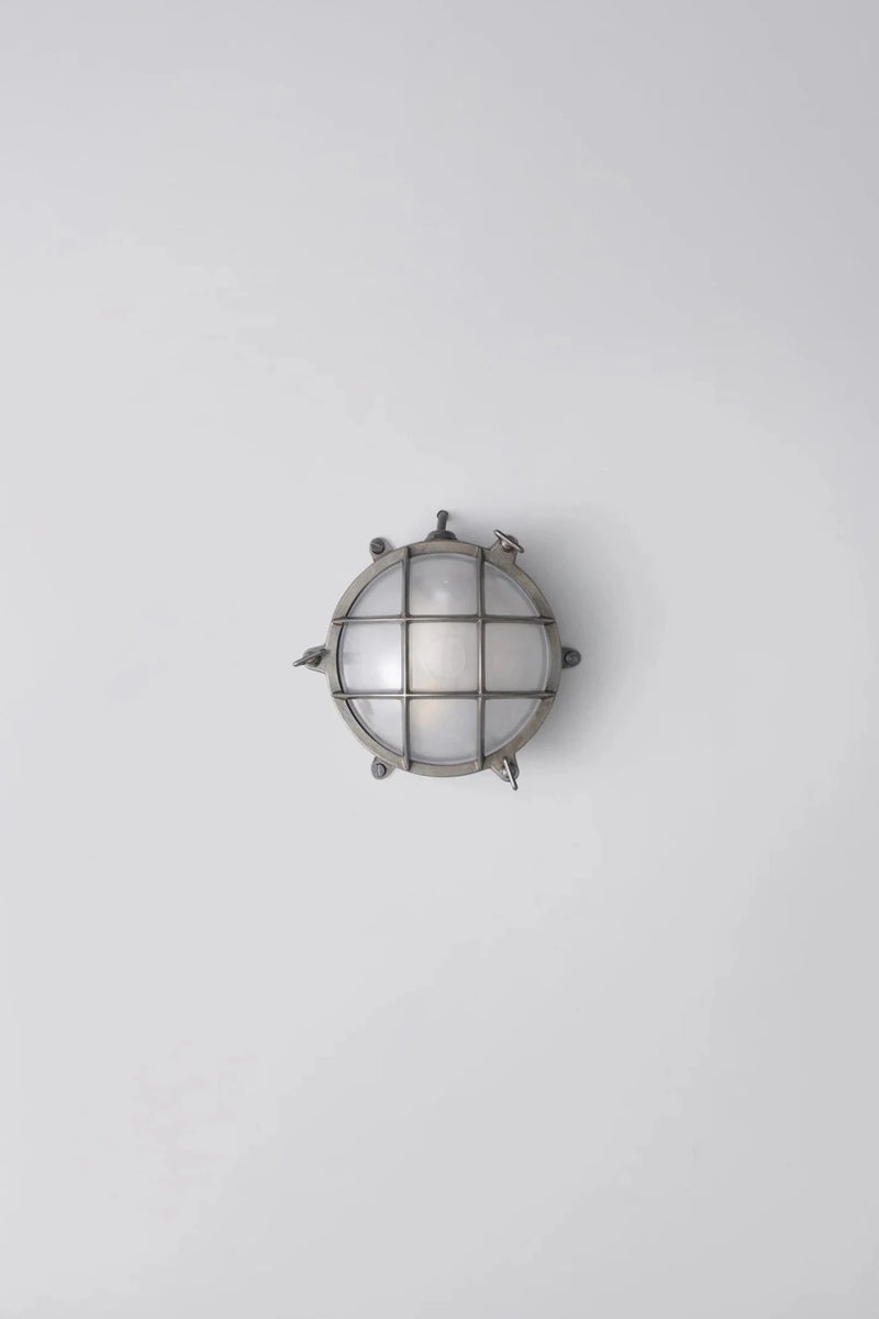 Brass Bulkhead 7030 - Davey Lighting Outdoor Lights - Polished Brass - Frosted - HORNE