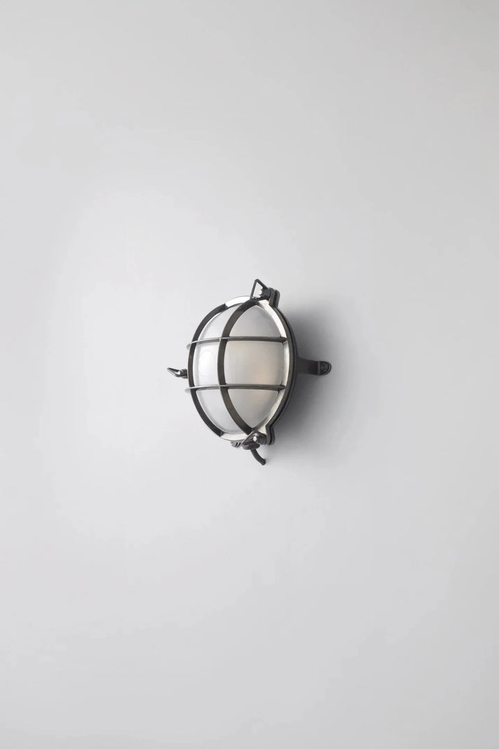 Brass Bulkhead 7030 - Davey Lighting Outdoor Lights - Weathered Brass - Frosted - HORNE