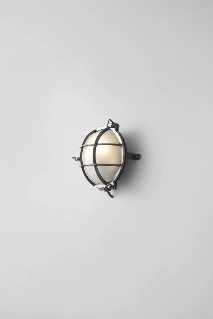 Brass Bulkhead 7030 - Davey Lighting Outdoor Lights - Weathered Brass - Frosted - HORNE