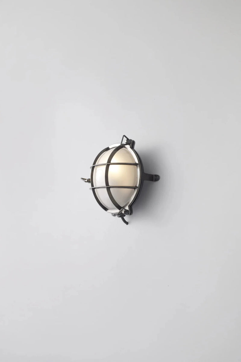 Brass Bulkhead 7030 - Davey Lighting Outdoor Lights - Polished Brass - Frosted - HORNE
