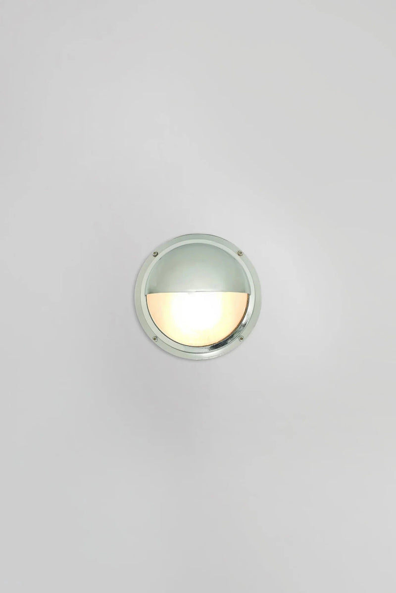 Brass Bulkhead with Eyelid Shield 7225 - Davey Lighting Outdoor Lights - Polished Brass - HORNE