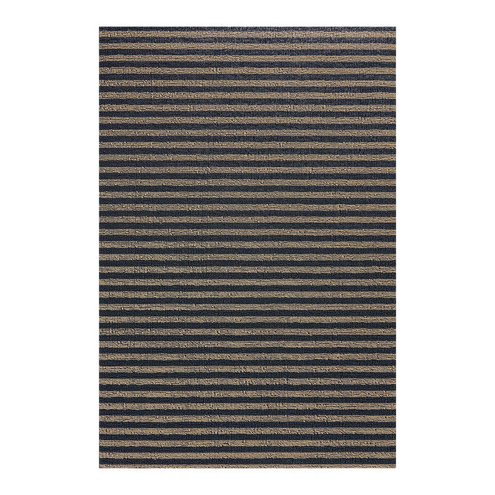 Breton Stripe Shag Rug in Coast