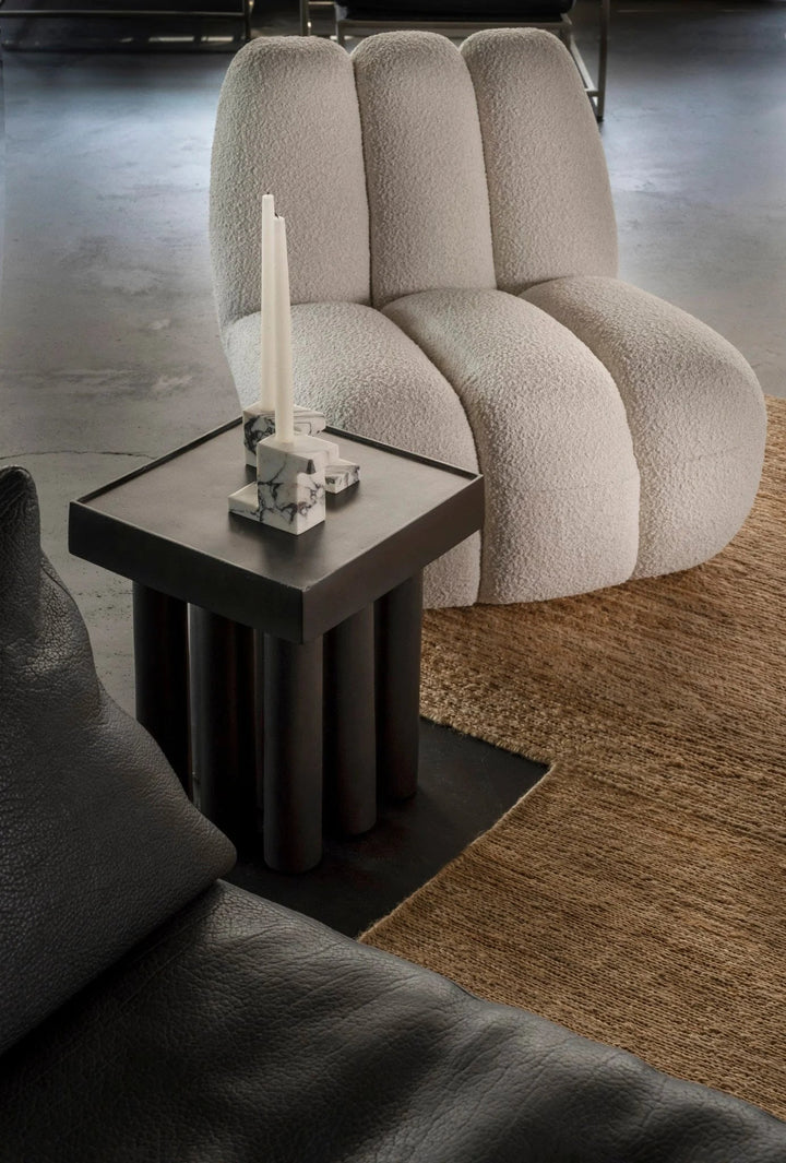 Brick Candle Holder - 101 Copenhagen Candle Holders - Calacatta - Low - HORNE