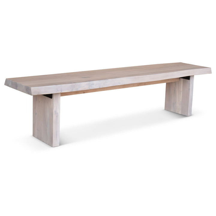 Brooks Bench - 78" - Urbia Stools + Benches + Ottomans - White Wash - HORNE