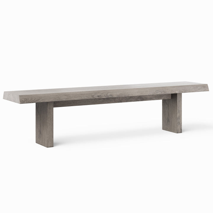 Brooks Bench - 78" - Urbia Stools + Benches + Ottomans - White Wash - HORNE