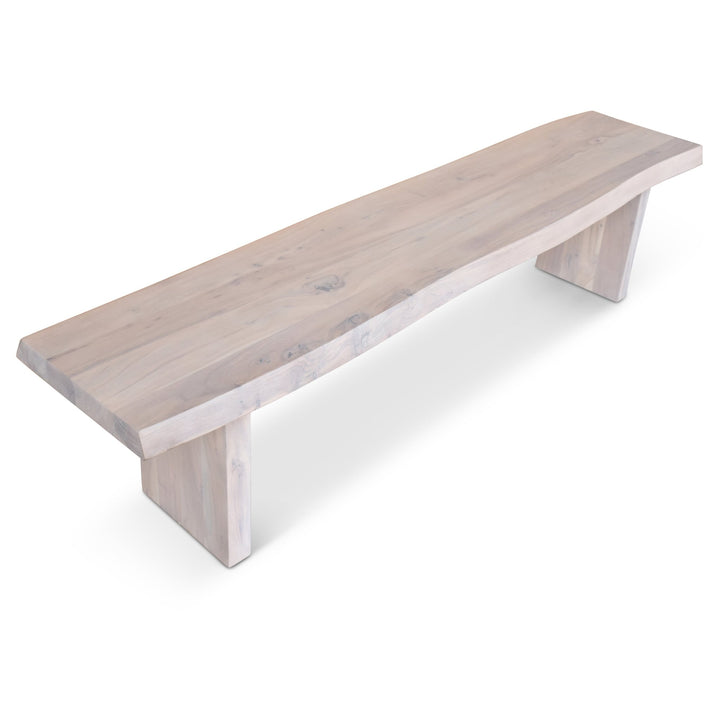 Brooks Bench - 78" - Urbia Stools + Benches + Ottomans - White Wash - HORNE