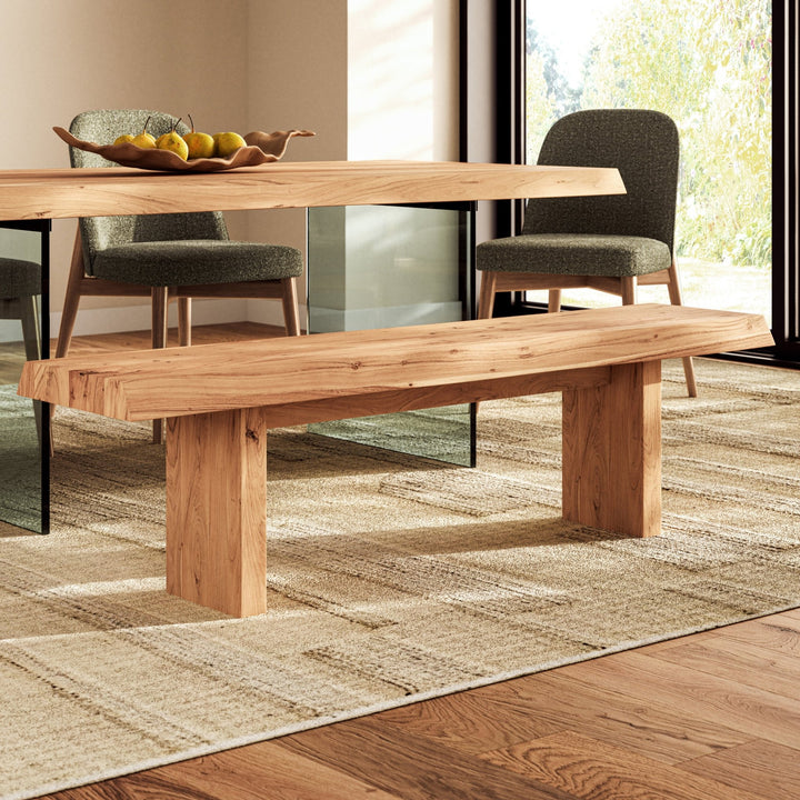 Brooks Bench - 78" - Urbia Stools + Benches + Ottomans - White Wash - HORNE