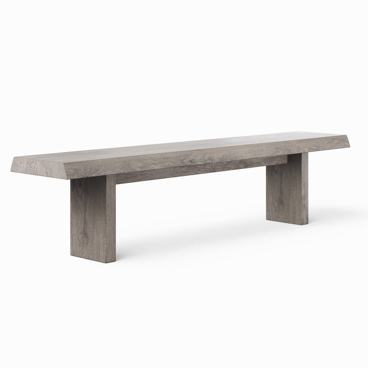 Brooks Bench - 78" - Urbia Stools + Benches + Ottomans - White Wash - HORNE