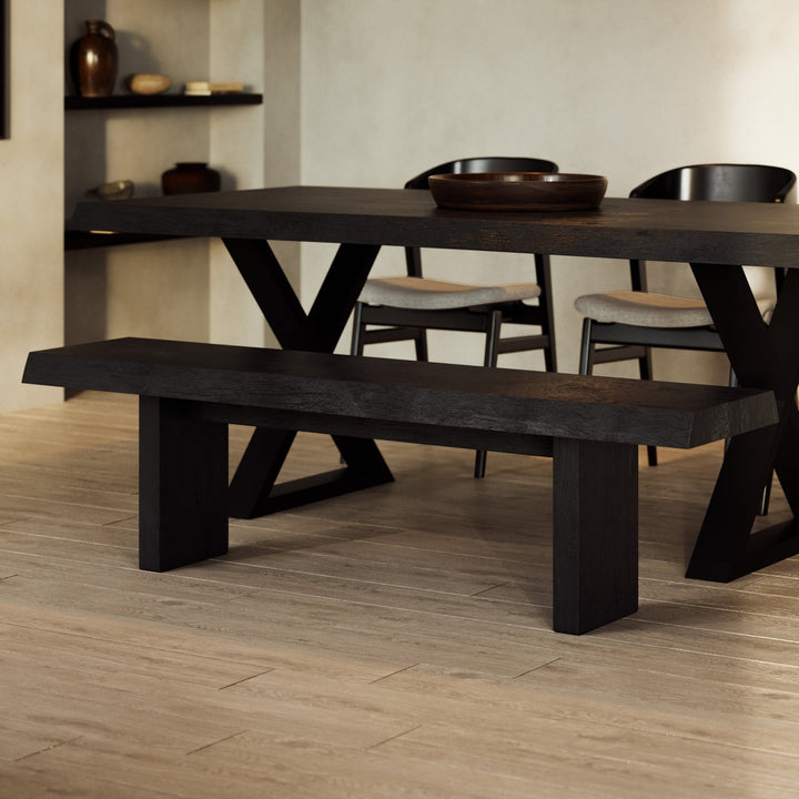 Brooks Bench - 78" - Urbia Stools + Benches + Ottomans - White Wash - HORNE