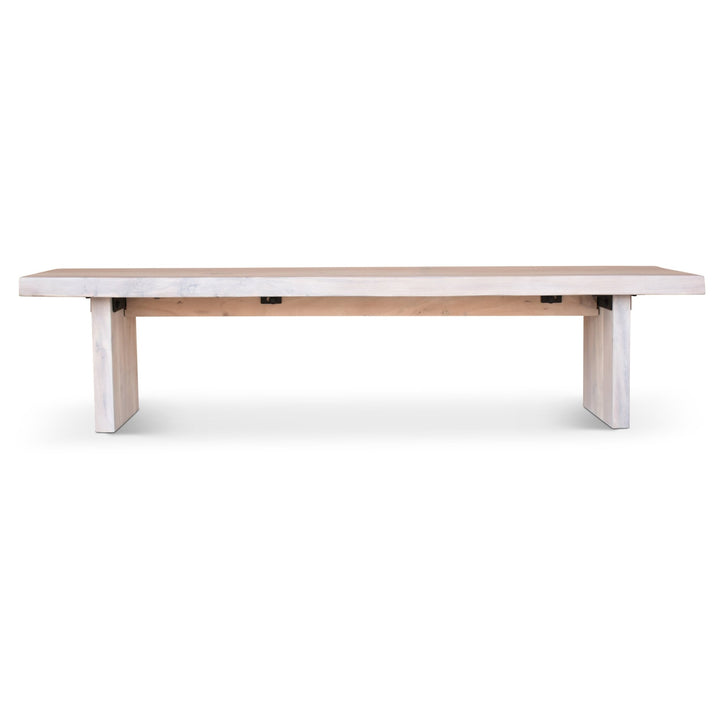 Brooks Bench - 78" - Urbia Stools + Benches + Ottomans - White Wash - HORNE