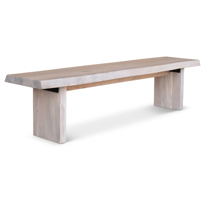 Brooks Bench - 78" - Urbia Stools + Benches + Ottomans - White Wash - HORNE