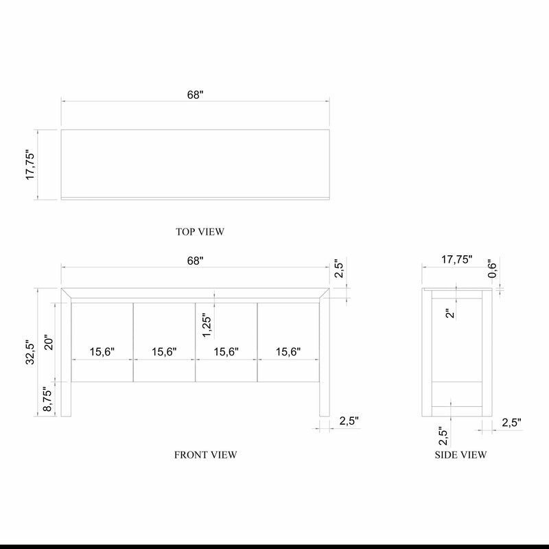 Brooks Buffet - Urbia Dressers - Americano - HORNE