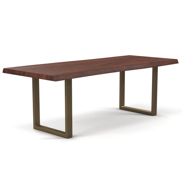 Brooks Dining Table - U Base - Urbia Tables - Americano - Brass - Small - HORNE