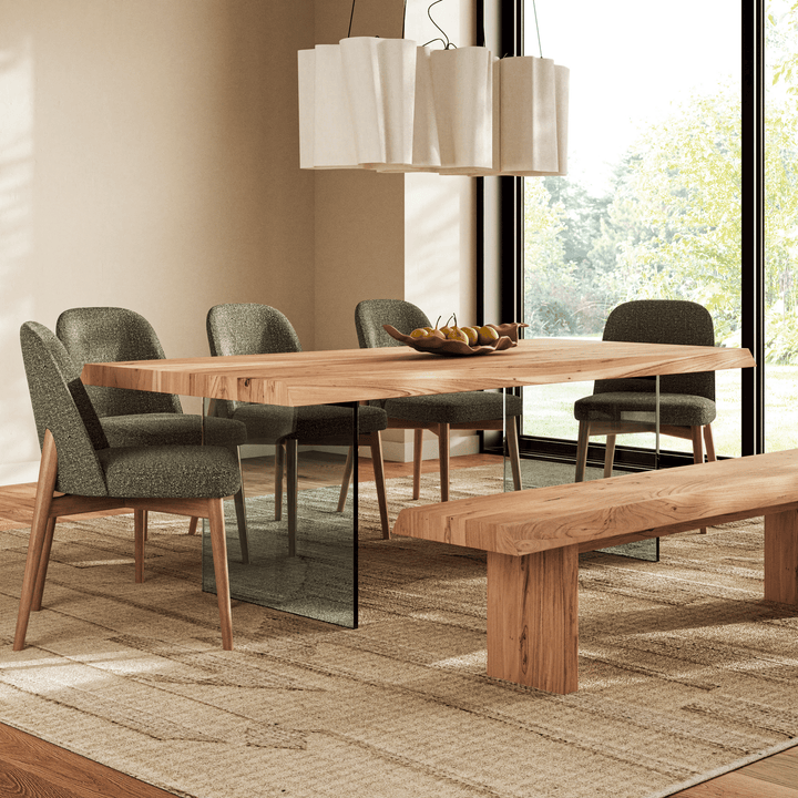 Brooks Dining Table - Urbia Tables - White Wash Clear - Small - HORNE