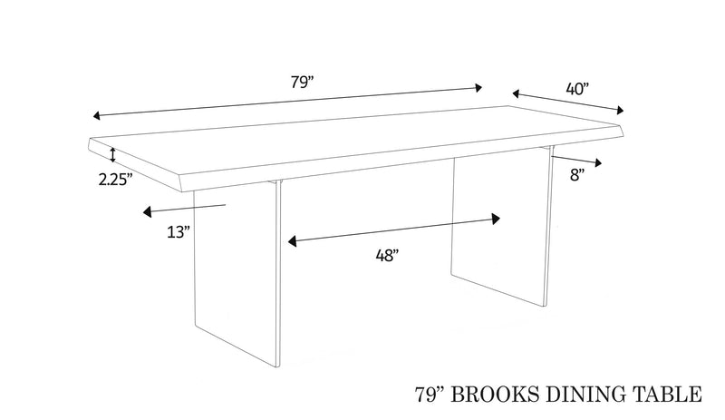 Brooks Dining Table - Urbia Tables - Americano Clear - Small - HORNE