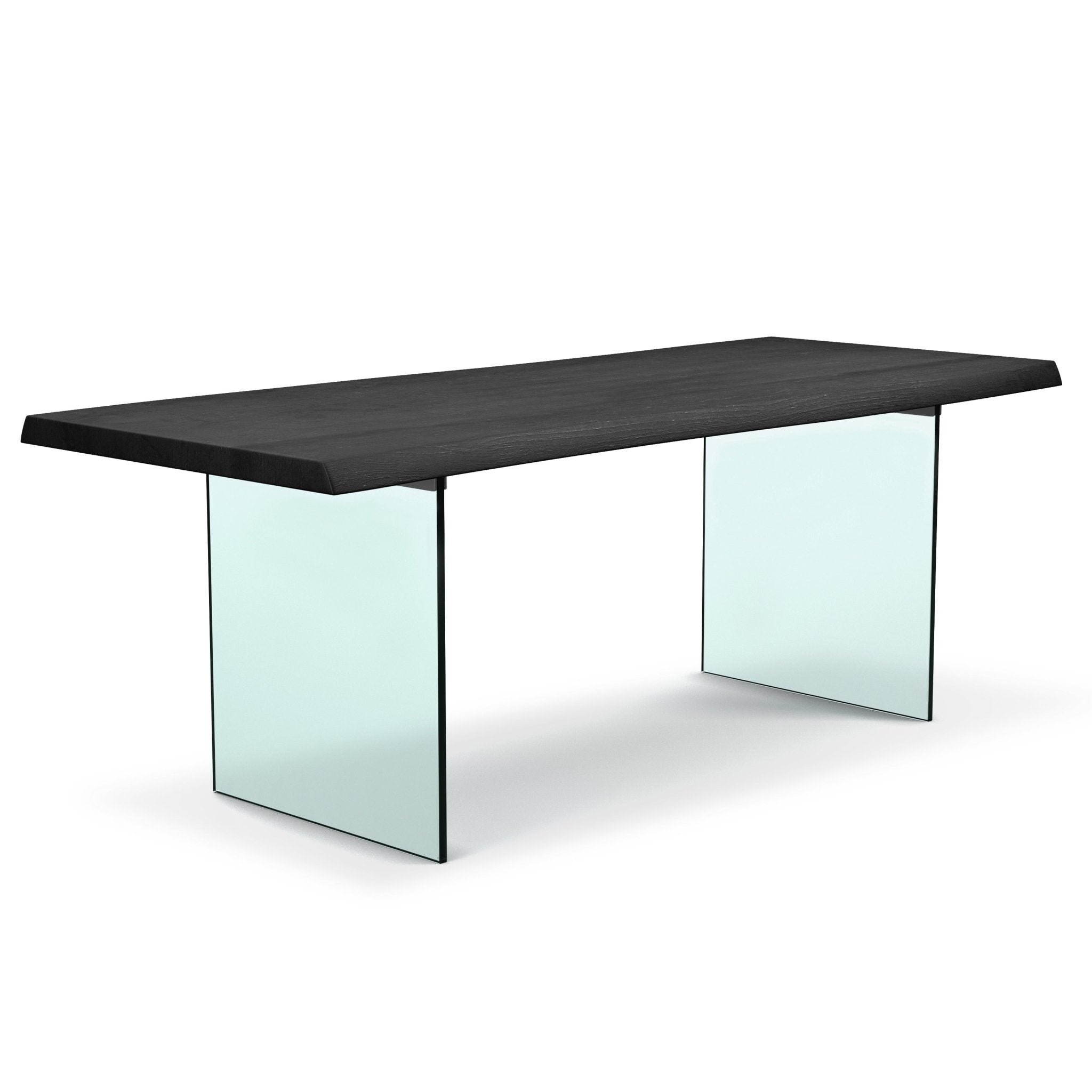 Technical drawing of a larger table top with front and side views and dimensions 79" width, 40" height.