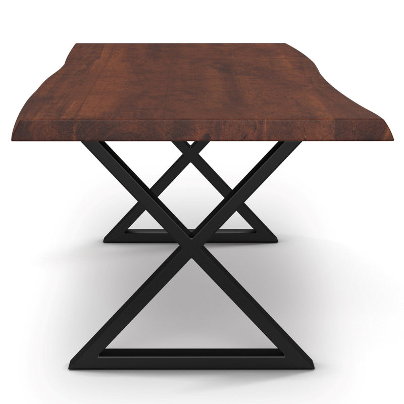 Brooks Dining Table - X Base - Urbia Tables - Americano - Black - Small - HORNE