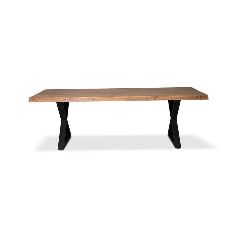 Brooks Dining Table - X Base - Urbia Tables - Americano - Black - Small - HORNE