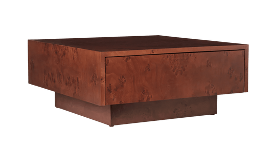 Burl Storage Coffee Table - Ferm Living Table + Task - Dark Stained - HORNE