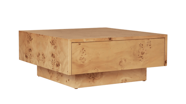 Burl Storage Coffee Table - Ferm Living Table + Task - Natural - HORNE