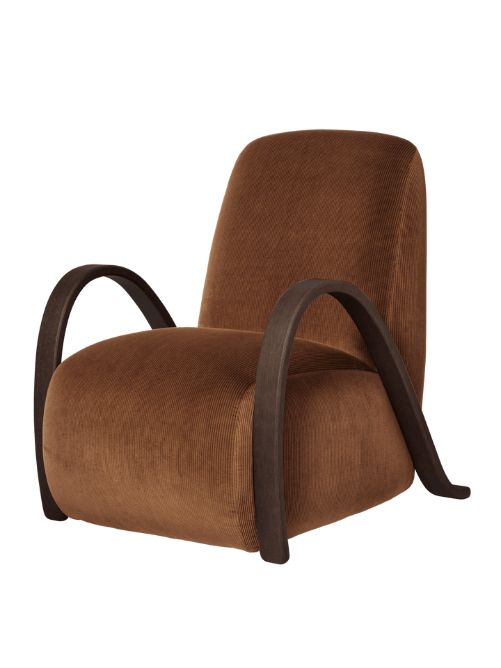 Buur Lounge Chair - Ferm Living Chairs - Louisiana - Sand/Black - HORNE