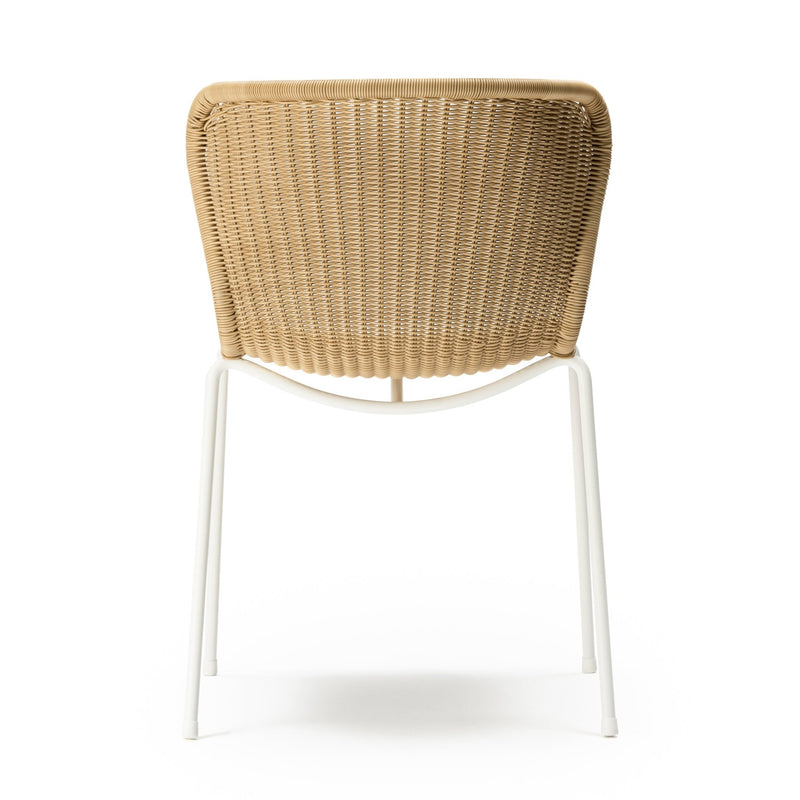 C603 Outdoor Dining Chair - Feelgood Designs - Outdoor Furniture - Wheat Seat/ Black Frame - HORNE