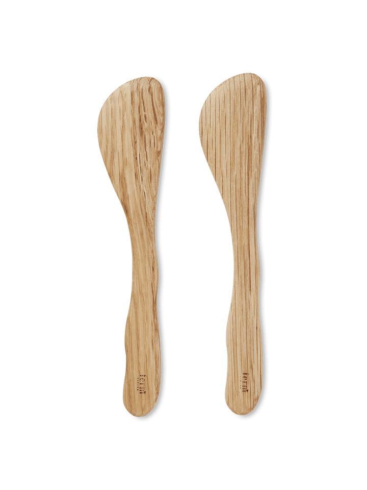 Cairn Butter Knives - Set of 2 - Ferm Living - Kitchen Tools - Oak - HORNE