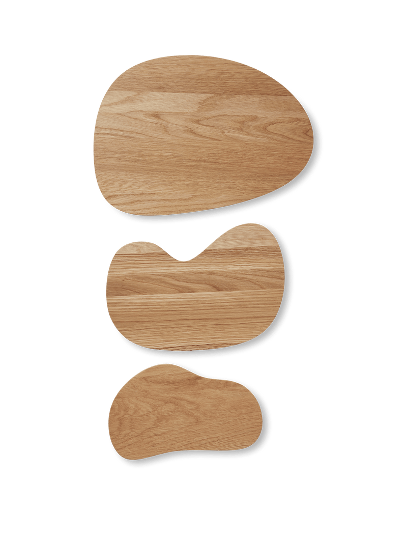 Cairn Cutting Boards - Set of 3 - Ferm Living - Serveware - Oak - HORNE