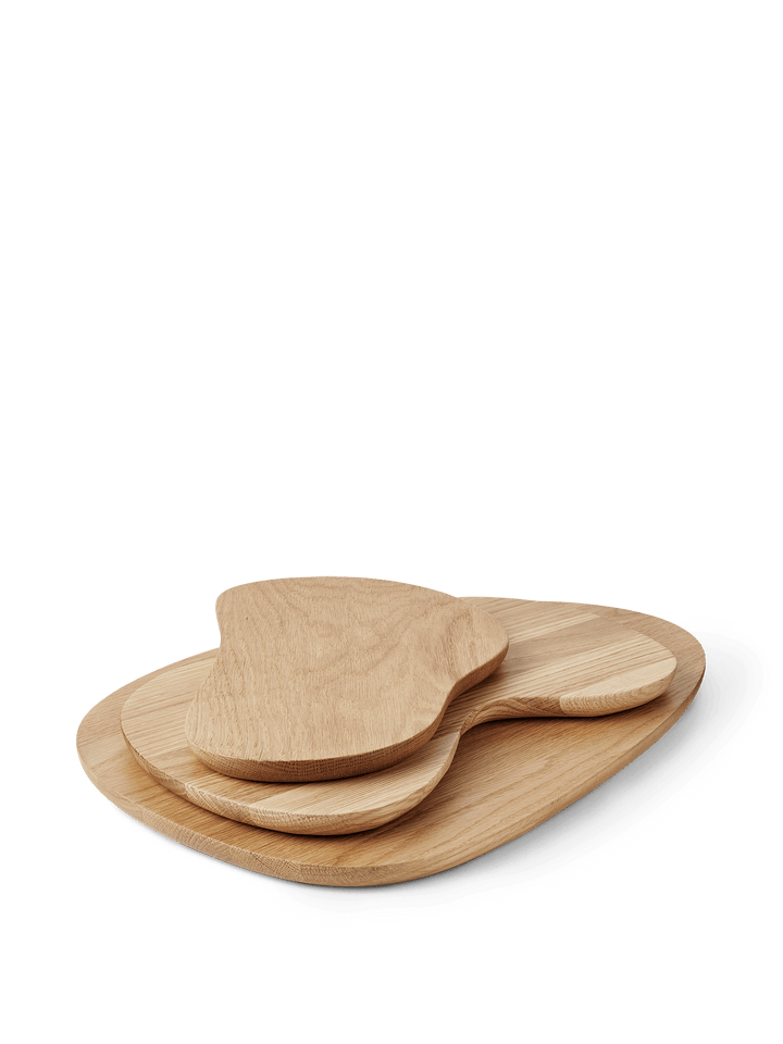Cairn Cutting Boards - Set of 3 - Ferm Living - Serveware - Oak - HORNE
