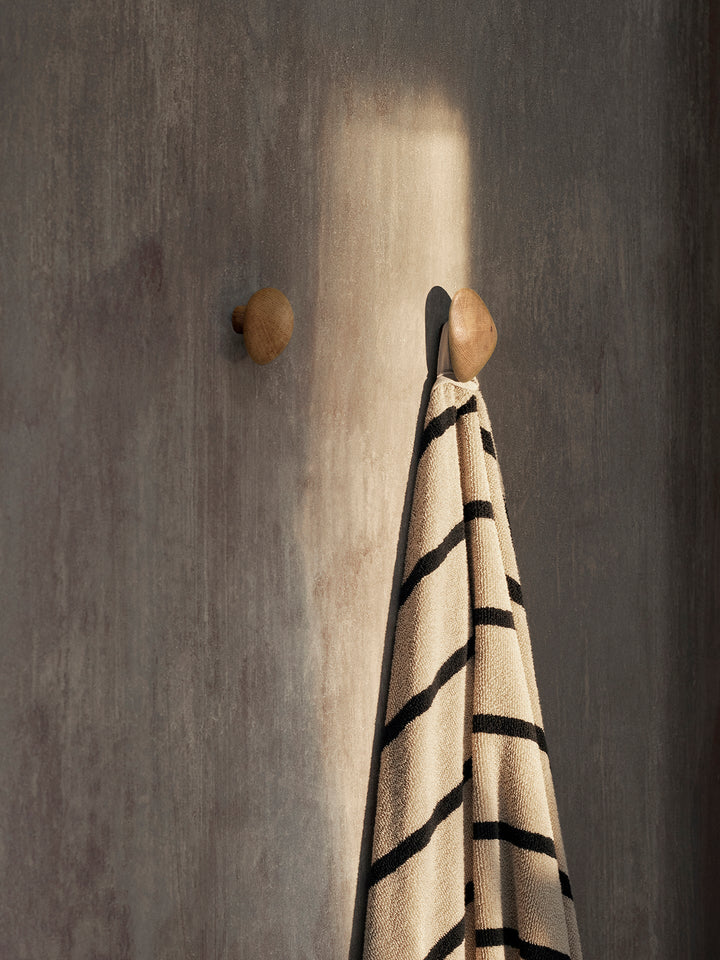 Cairn Hooks - Set of 2 - Ferm Living - Hangers & Hooks - Oak - HORNE