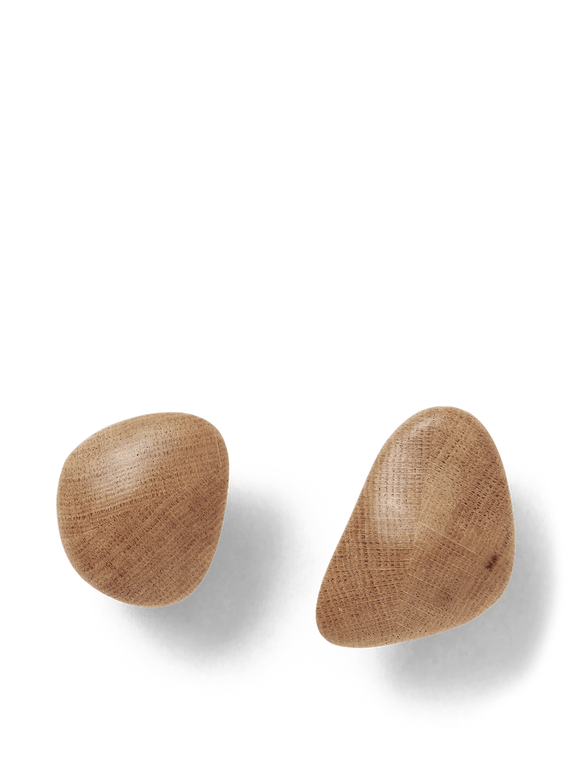 Cairn Hooks - Set of 2 - Ferm Living - Hangers & Hooks - Ash - HORNE