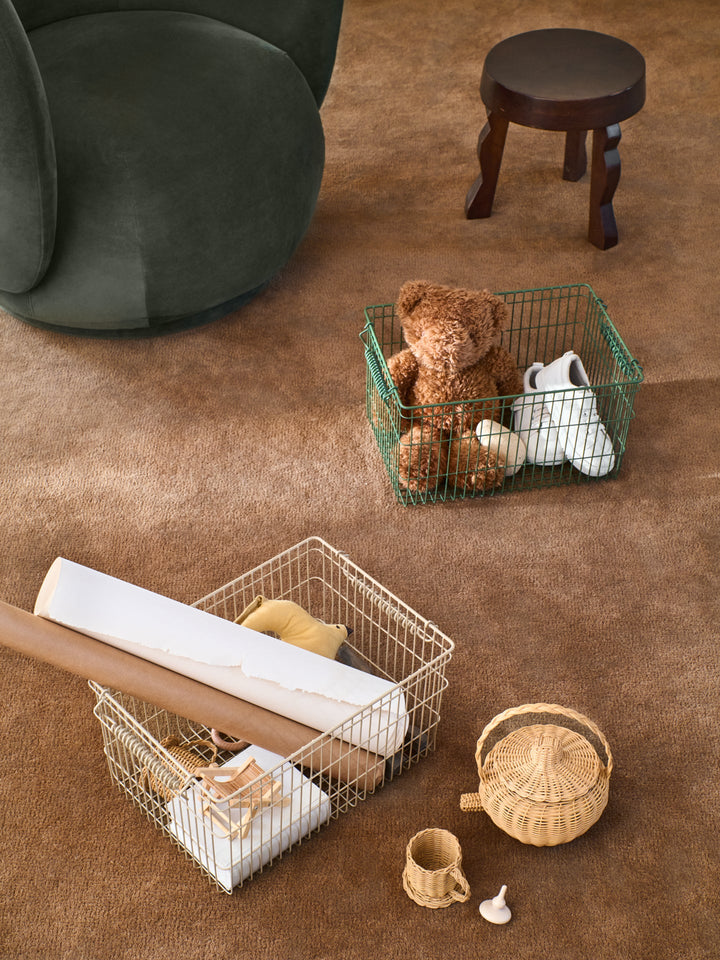 Cala Stackable Baskets - Set of 2 - Ferm Living - Bath - Verdant Green - HORNE