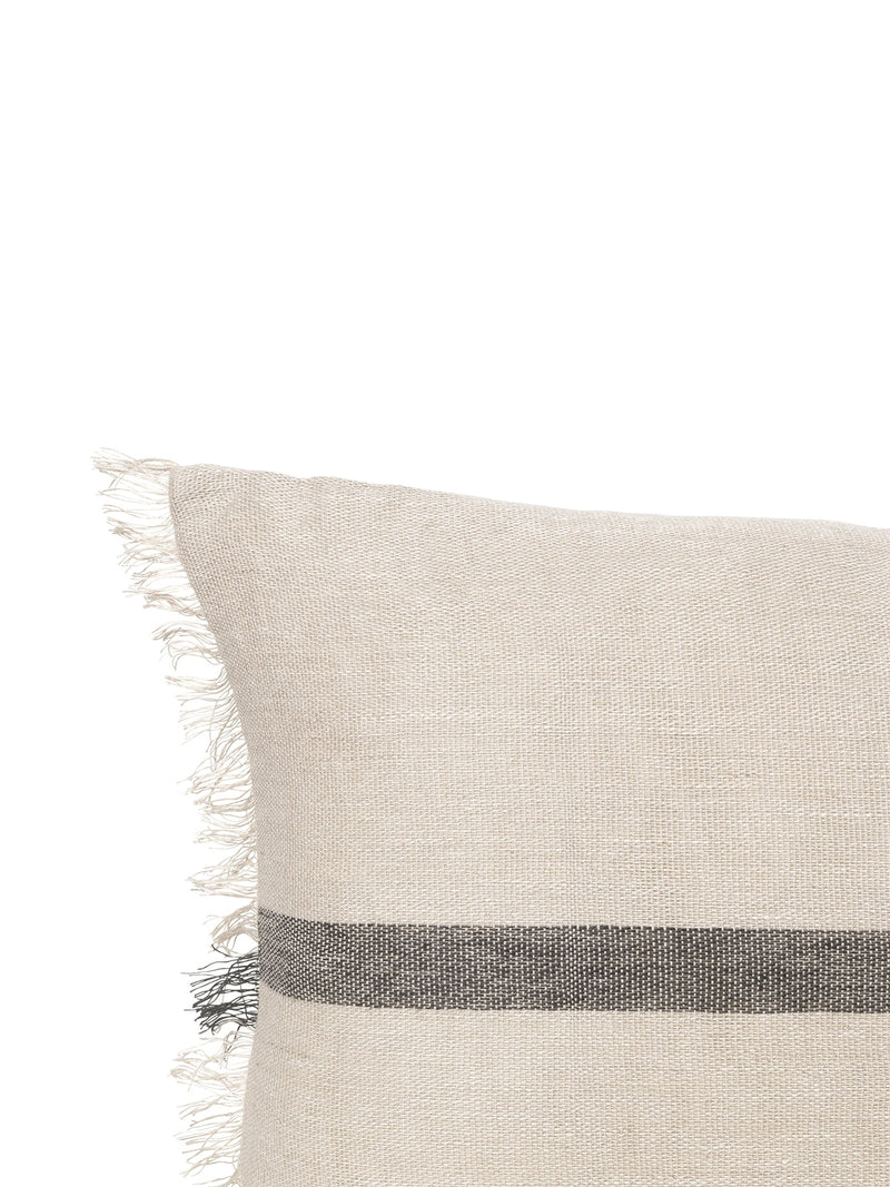 Calm Cushion - Ferm Living - Bedding + Pillows - Camel/ Black - 31.5