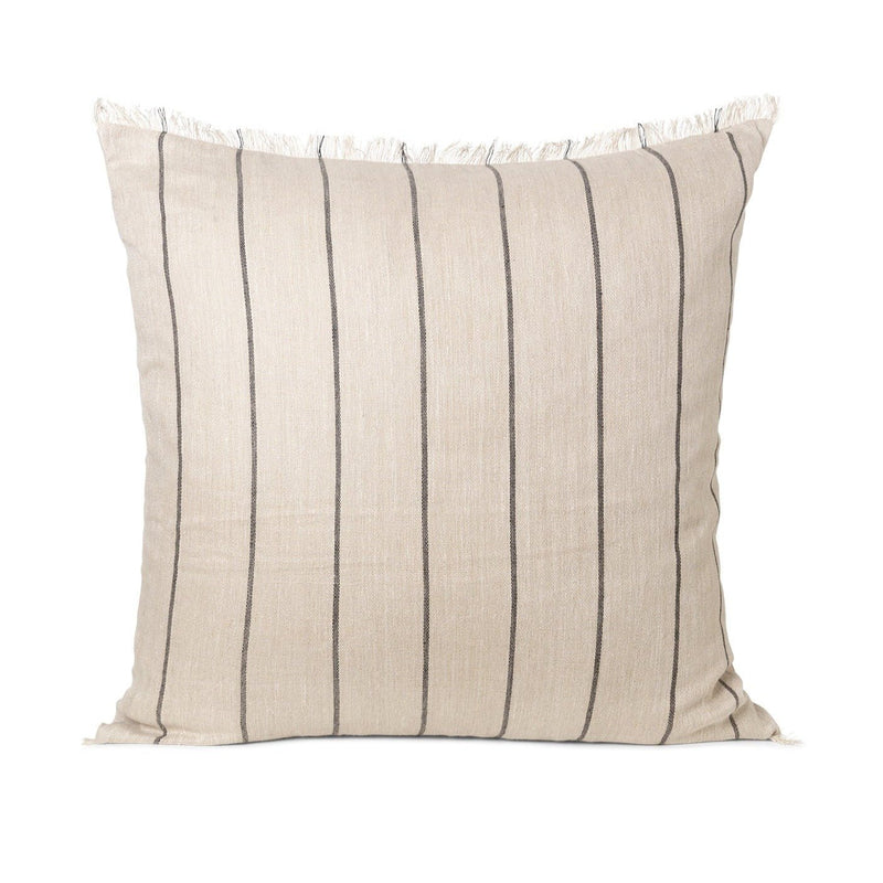 Calm Cushion - Ferm Living - Bedding + Pillows - Camel/ Black - 31.5