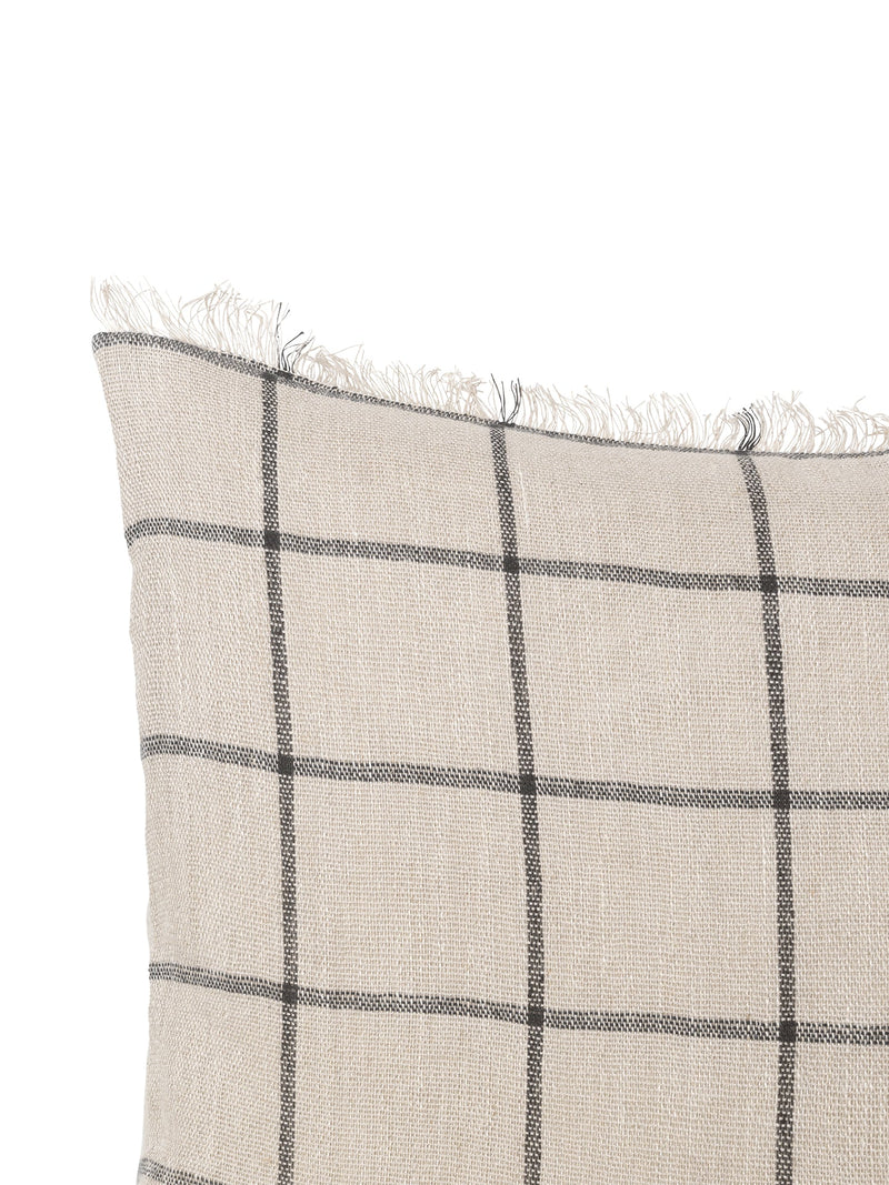 Calm Cushion - Ferm Living - Bedding + Pillows - Camel/ Black - 31.5