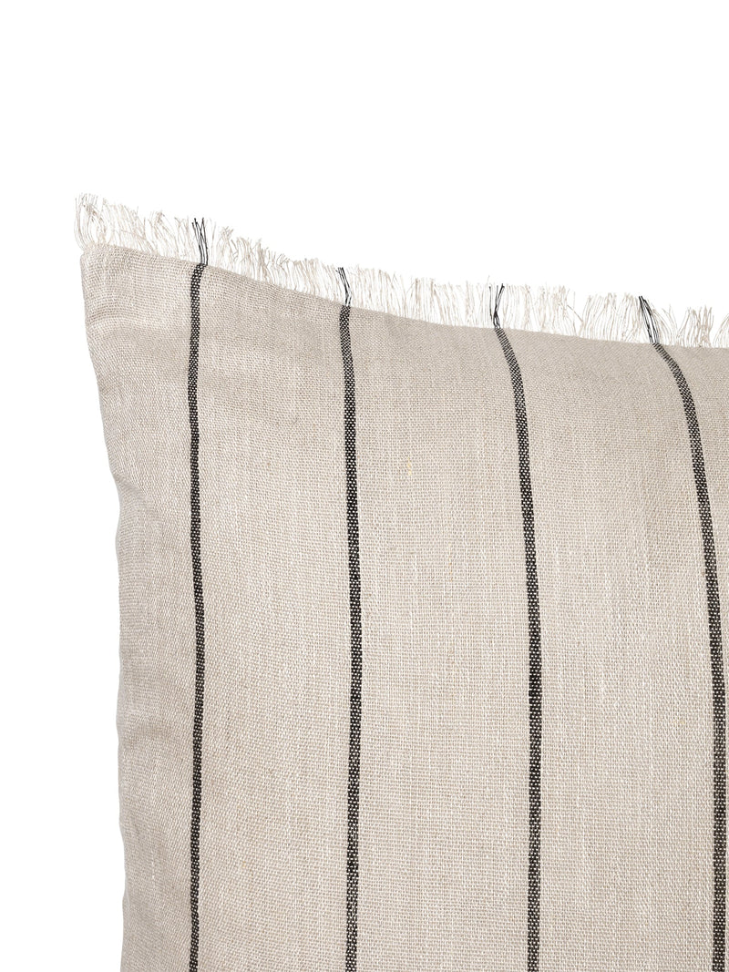 Calm Cushion - Ferm Living - Bedding + Pillows - Camel/ Black - 31.5