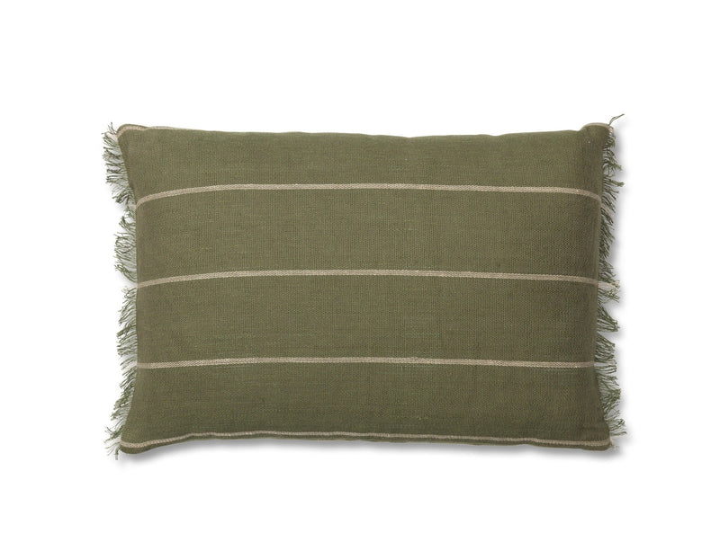 Calm Cushion - Ferm Living - Bedding + Pillows - Camel/ Black - 31.5