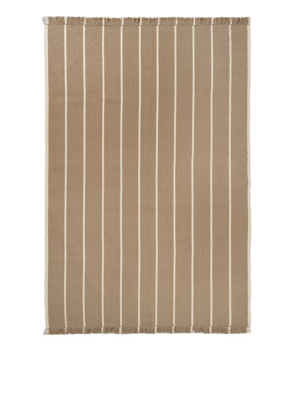 Calm Kelim Rug - Ferm Living Rugs - 200 x 300 - Dark Sand/Off - white - HORNE