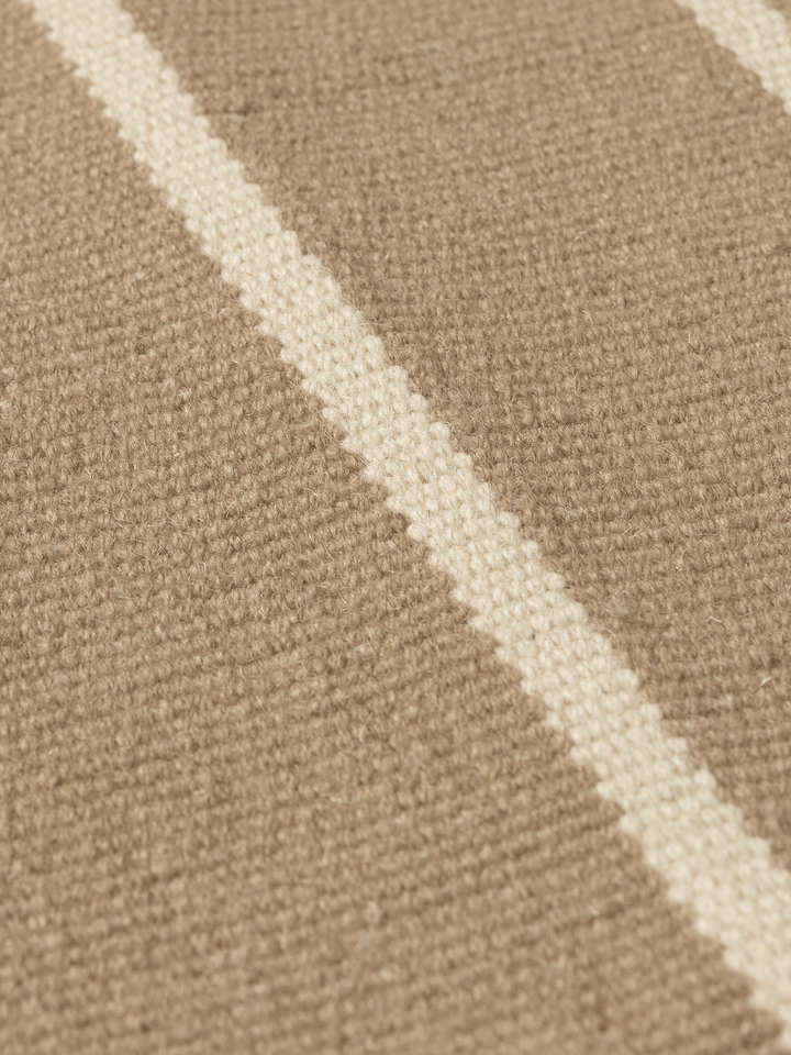 Calm Kelim Rug - Ferm Living Rugs - 140 x 200 - Off - white/Coffee - HORNE
