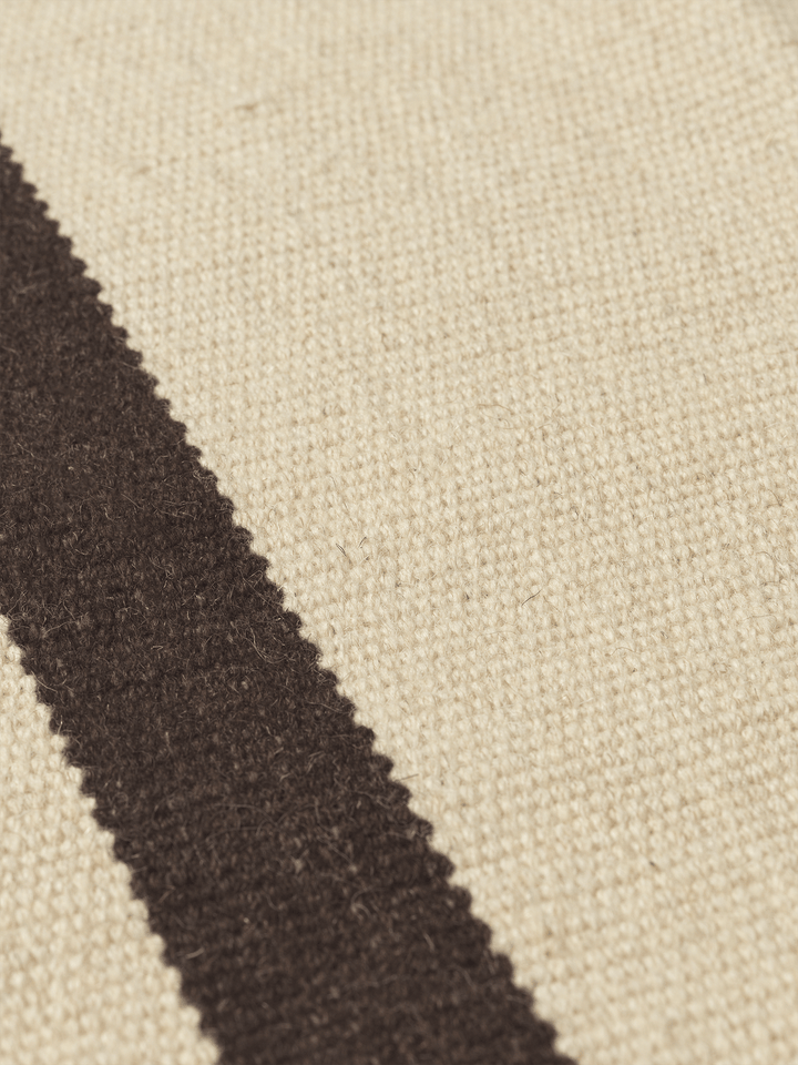Calm Kelim Runner - Ferm Living Rugs - Off - white/Coffee - HORNE